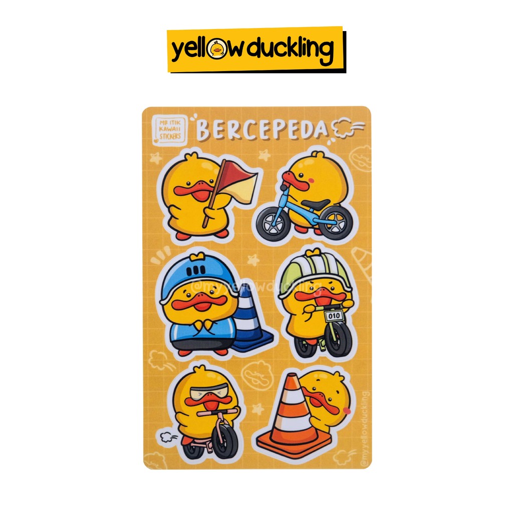 

STICKER - ITIK BERCEPEDA - YELLOW DUCKLING