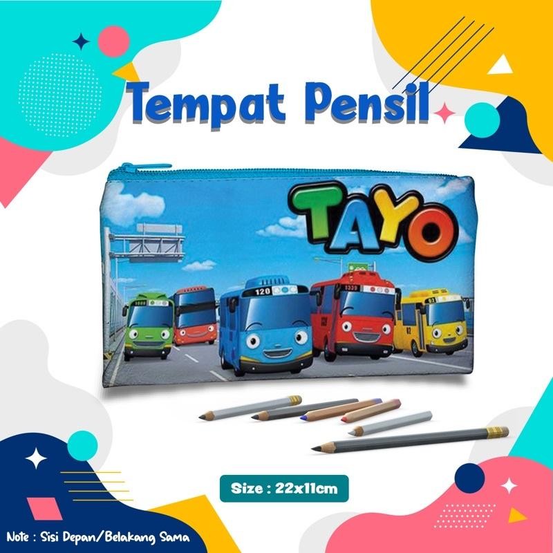 

Tiktok Pencil Case Tayo Tempat Pensik Lucu Wadah Kostak Pouch Dompet Souvenir Hadiah Kado Ultah Aqiqah Anak