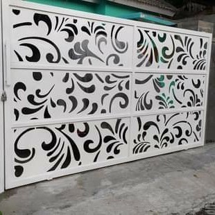 Pagar Cutting Laser Daun Minimalis/Pagar Custom/ Pagar Besi Modern
