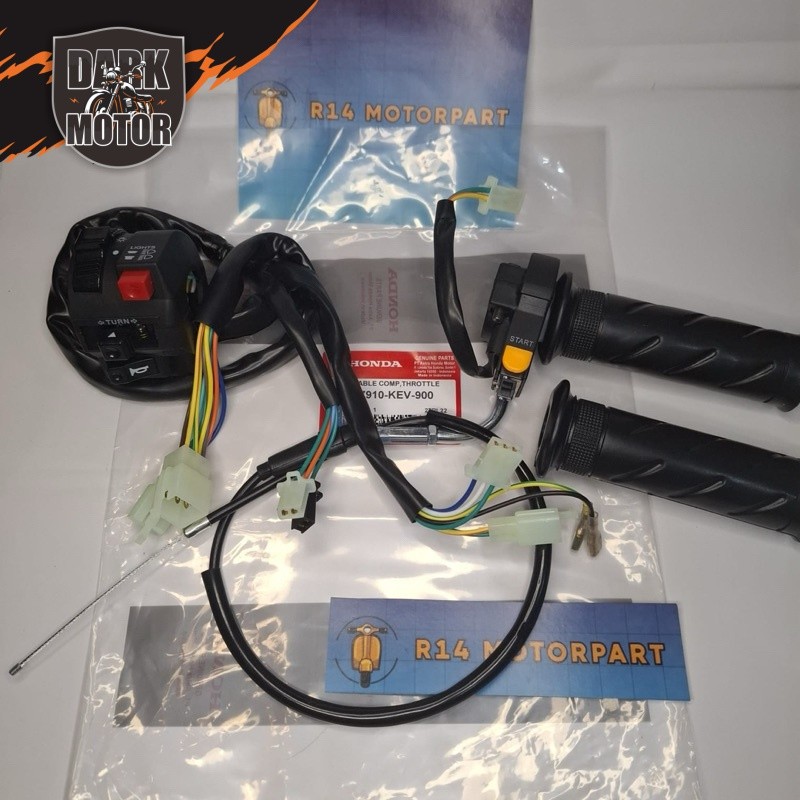 Saklar set KEV + paket kabel gas supra 100 supra x lama