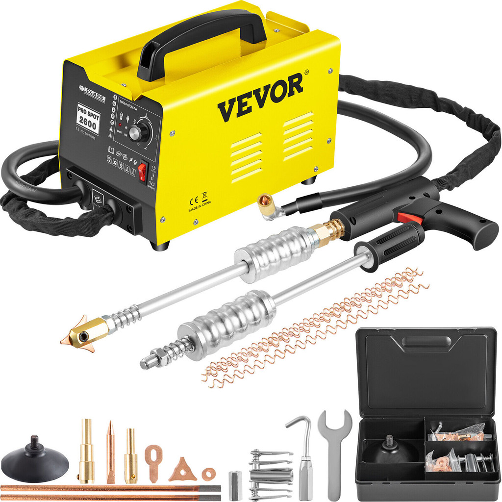 VEVOR 2600 2KW Spot Welding Machine Dent Puller Sheet Metal Repair Stud Welder DIY Tool Car Repair A