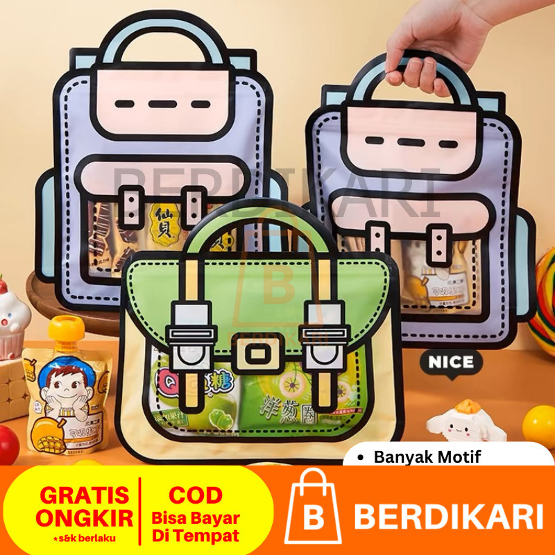 

Berdikari Kantong Snack Ultah Tas Plastik Ziplock Goodie Bag Anak Tas Ransel Sekolah Hadiah Ulang Tahun Hampers Bingkisan Kado Souvenir Snack