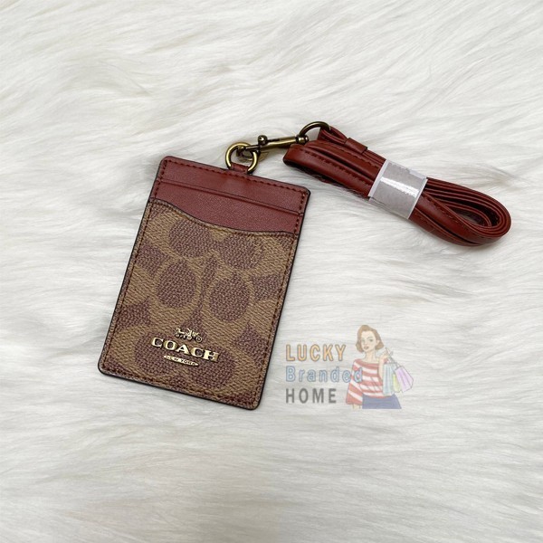 

(100% ORIGINAL) Lanyard CH Id Lanyard Colorblock Signature Canvas