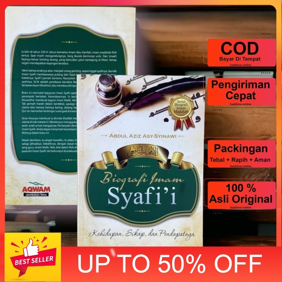 Buku biografi imam syafi'i aqwam / biografi ulama besar imam syafii / biografi mahdzab syafi'i