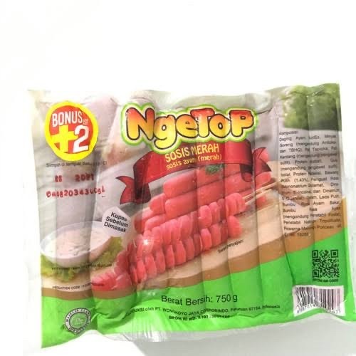 

NGETOP Sosis Ayam 750 gr / 32 pcs - FROZEN FOOD