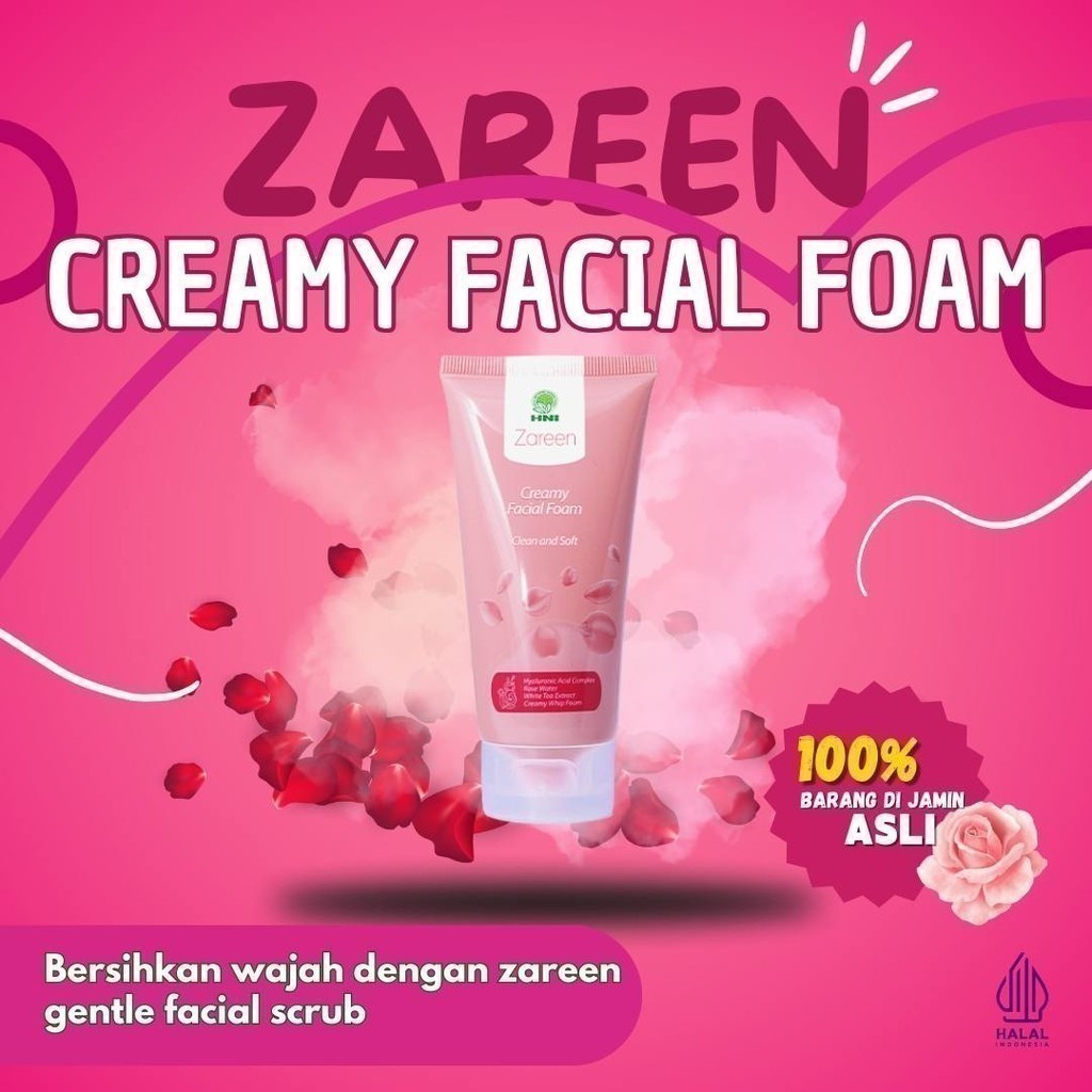 

TERMURAH ZAREEN CREAMY FACIAL FOAM |EXP. MARET 2027