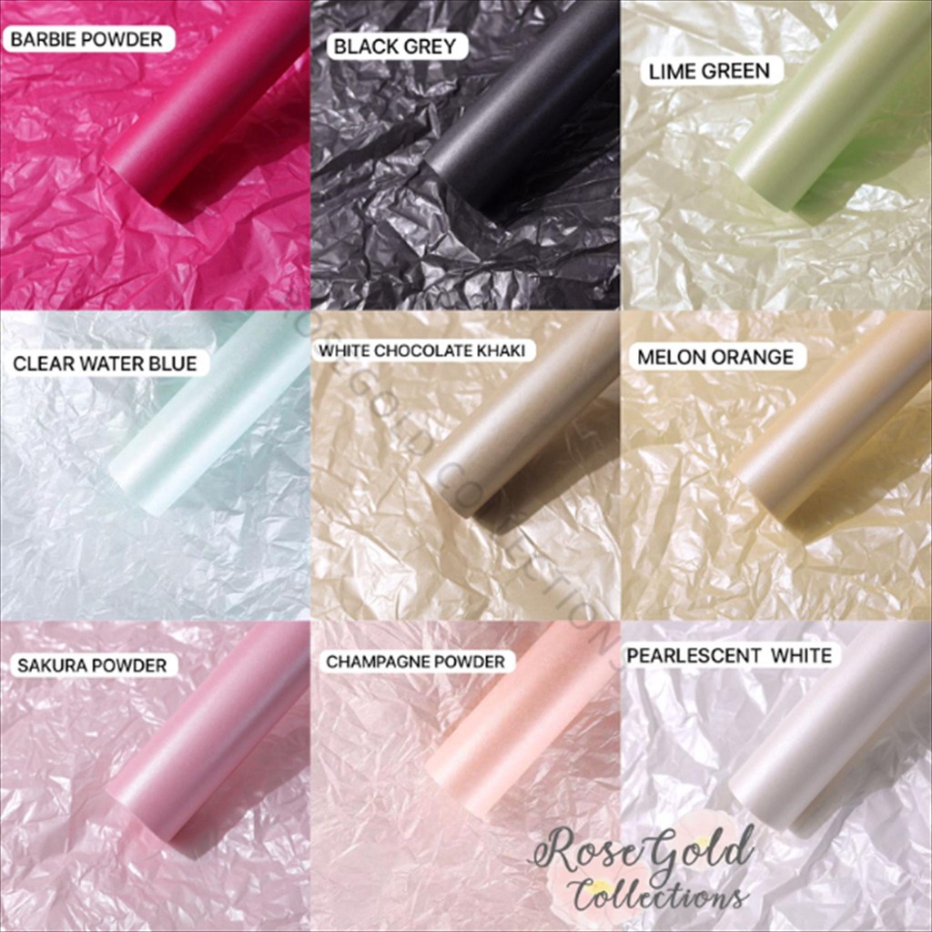 

[1 LEMBAR] PEARLESCENT SYDNEY PAPER Flower Wrapping Paper/Kertas Bungkus Buket Bunga