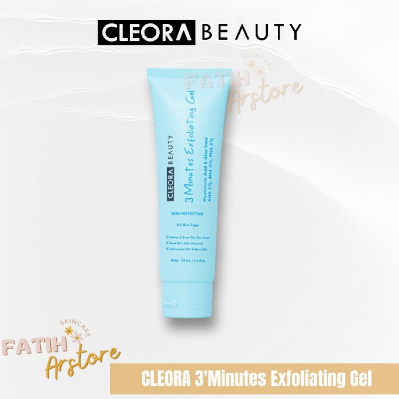 CLEORA Beauty 3 Minutes Exfoliating Gel 50ml - Peeling Wajah / Scrub Wajah / Face Scrub / Exfoliatin