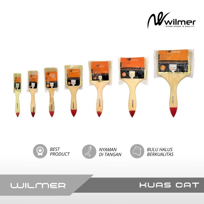 

MM Kuas Cat Serbaguna Kuas Cat Brush Pembersih 1 - 1,5 - 2 - 2,5 - 3 - 4 - 5 inch - Wilmer