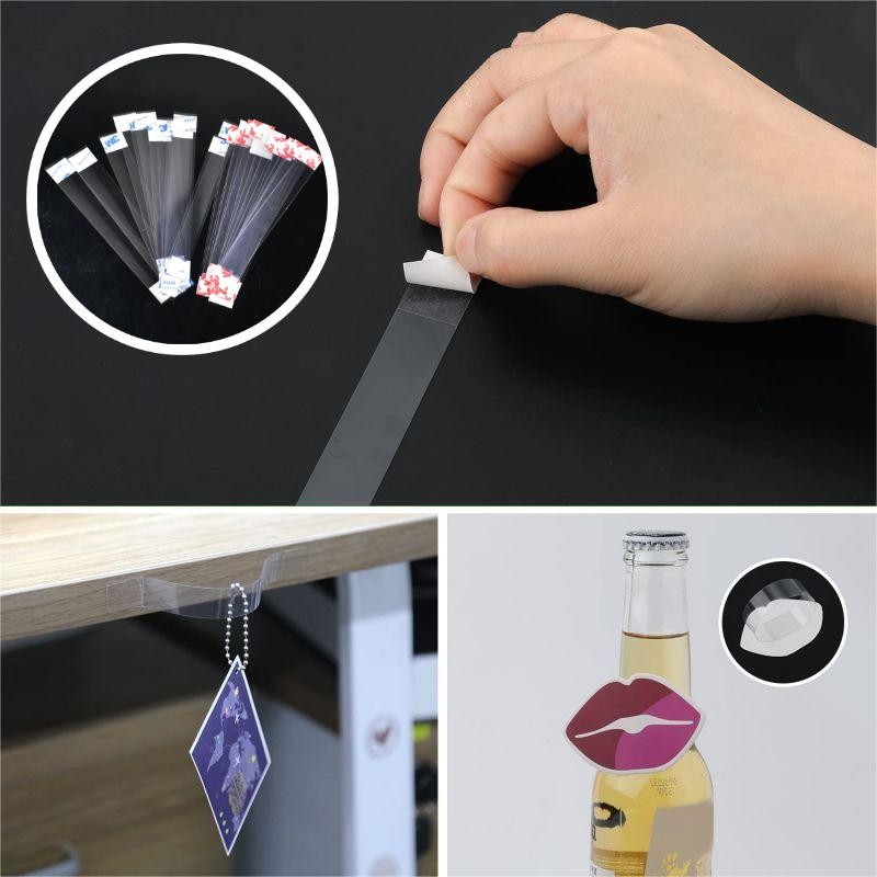 

100pcs Plastik Mika Display Kartu Promo / Mika Label Harga Rak Toko