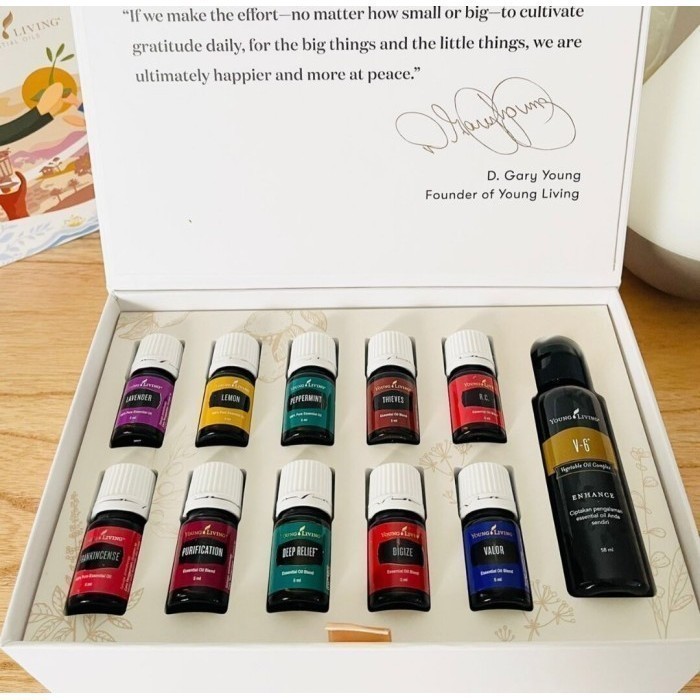 young living essential oil paket pep raindrop 10 oil dan v6 58ml living minyak esensial promo