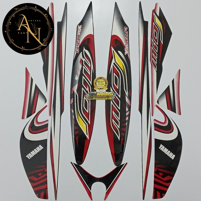 Stripping Stiker Lis Let Polet Pleret Warna striping yamaha mio j mioj sporty 2012 sporty hitam mera