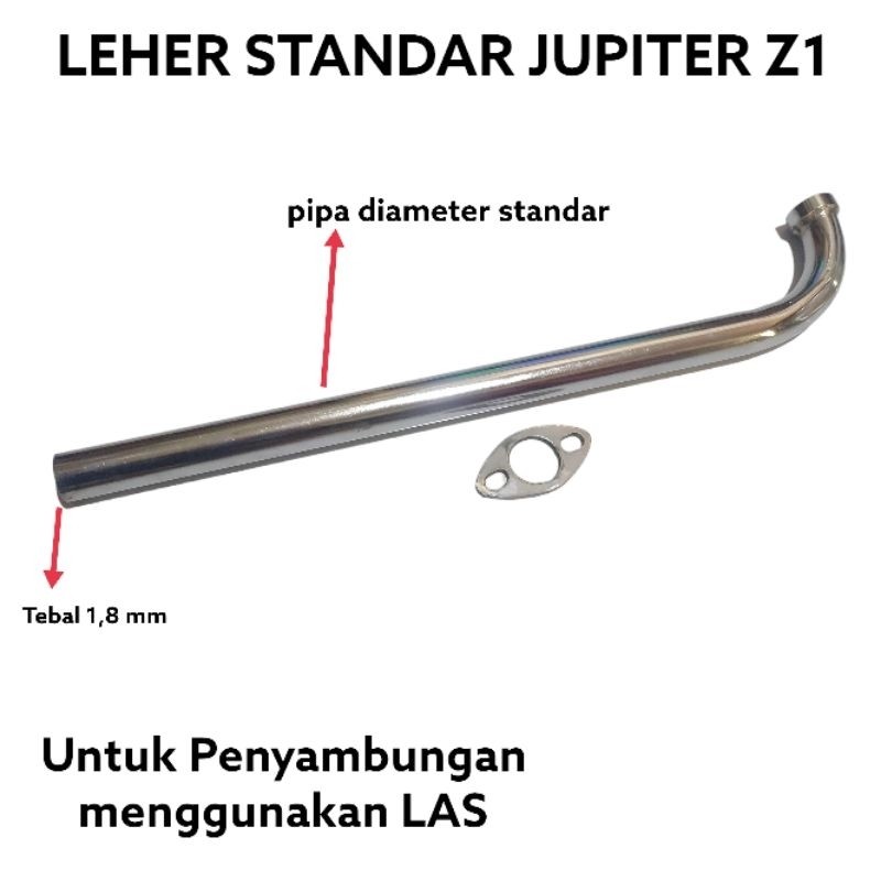 Leher Knalpot Standar JUPITER Z1 Pipa Tebel Knalpot Z1 Leheran knalpot Jupiter Robot Z1 Tebel 1.8mm 