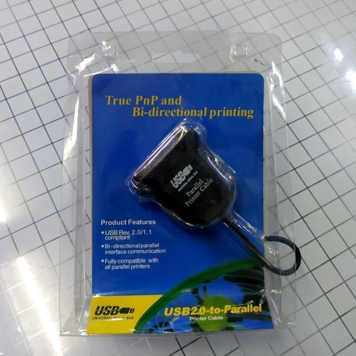 Kabel USB to Printer Parallel LPT