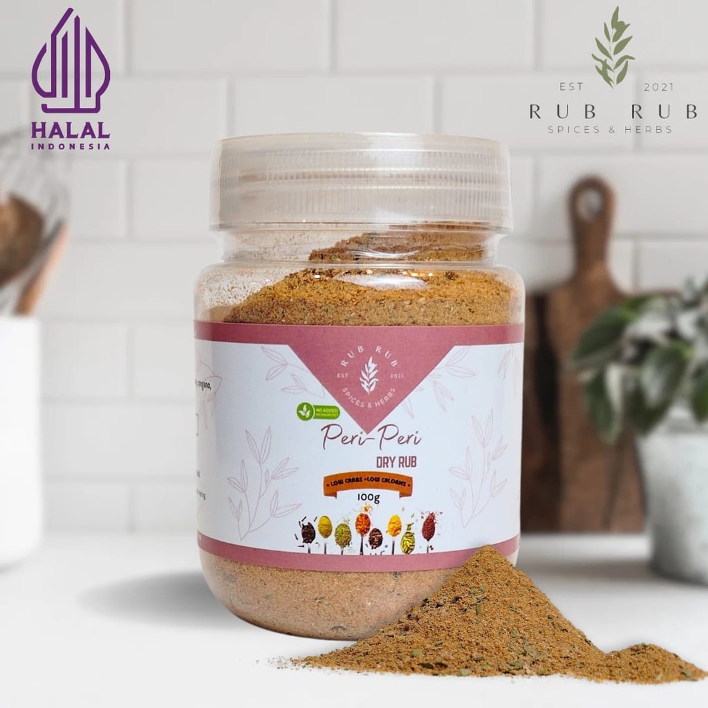 

RUBRUB MIX House Blend Rub Bumbu Marinasi Serba Guna Rendah Lemak Spices Cajun Seasoning BBQ Grill PERI PERI