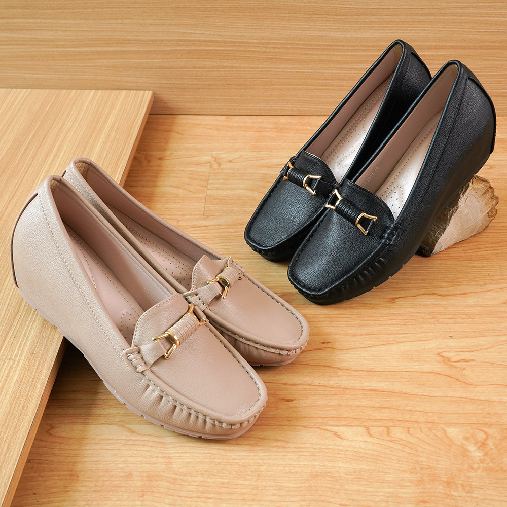 Sepatu Wanita Wedges Moccasin Slip On Casual Padma - O1DA2011