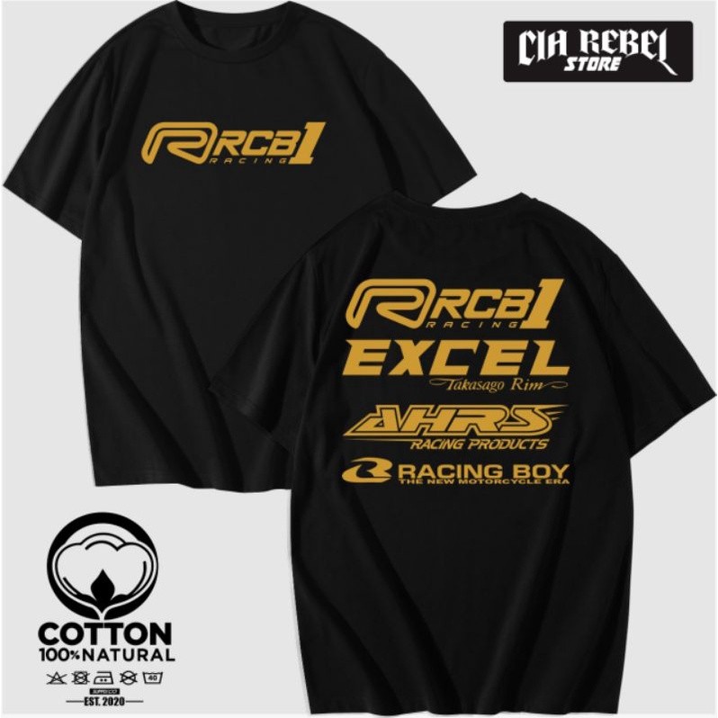 KAOS BAJU RACING RCB1 RCB 1 TERLARIS BAJU RACING RCB/BAJU KAOS LOGO RCB KAOS OTOMOTIF/KAOS TERLARIS