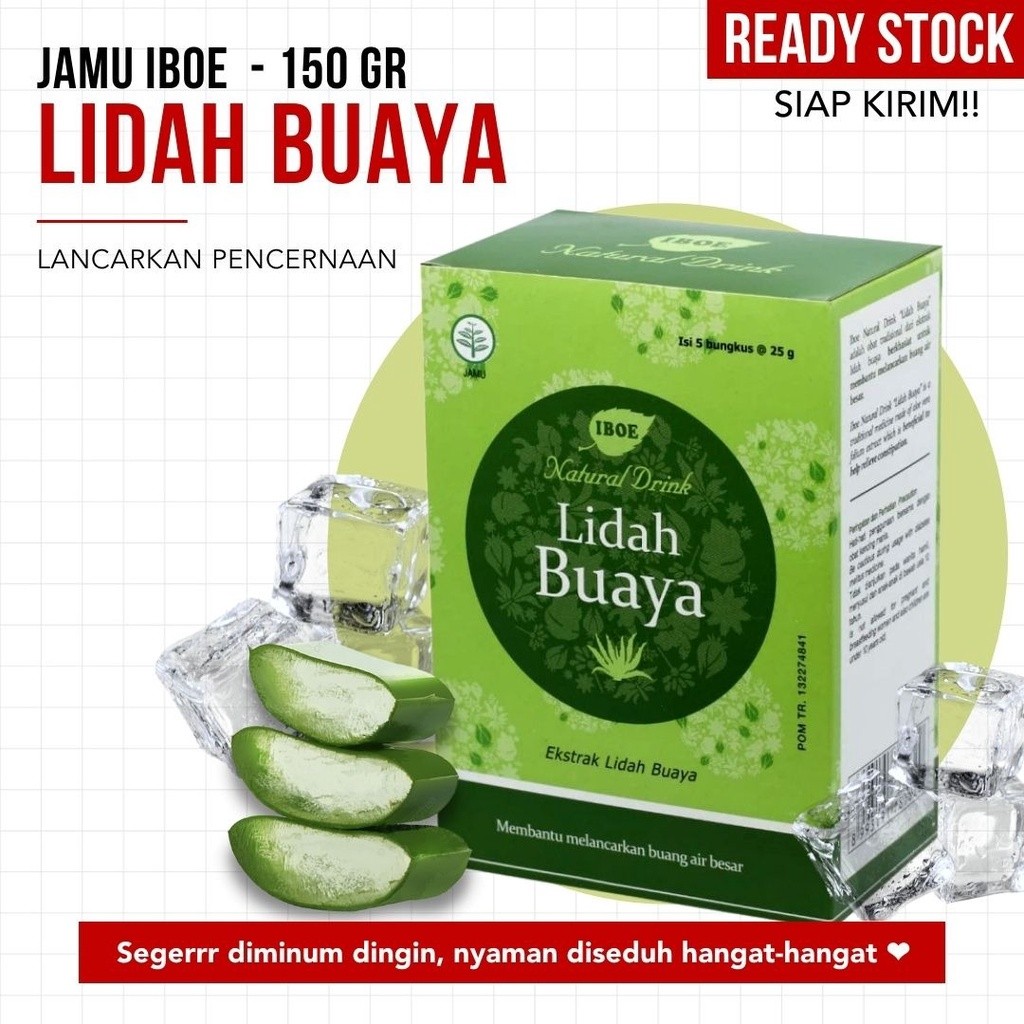 

(TERMURAH) Jamu Iboe - Natural Drink Lidah Buaya - 150gr