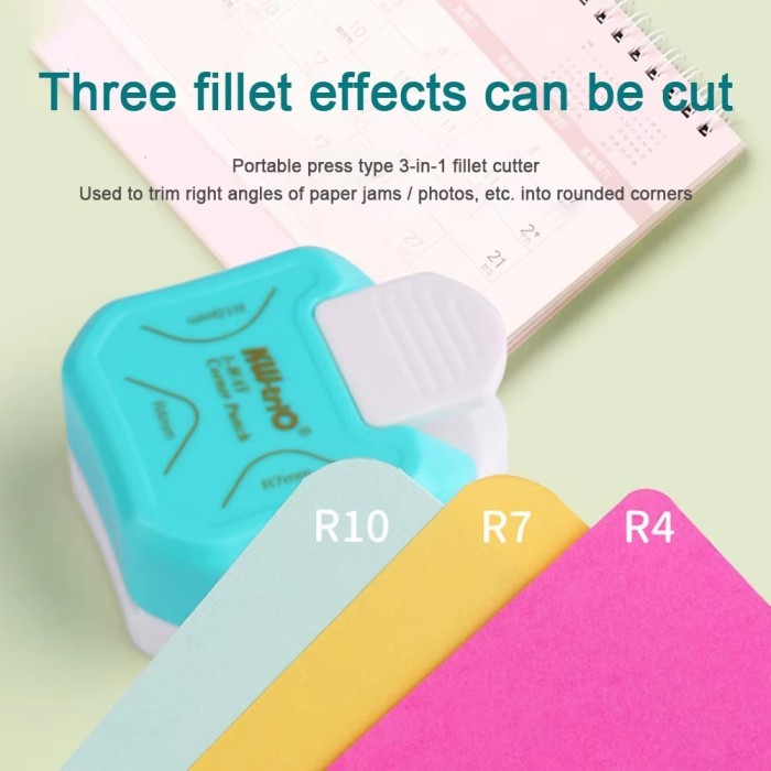 

[LOGU] Alat Pemotong Sudut 3in1, Paper Corner Puncher R4, R7, R10, 3in1 Corner Rounder Paper Punch