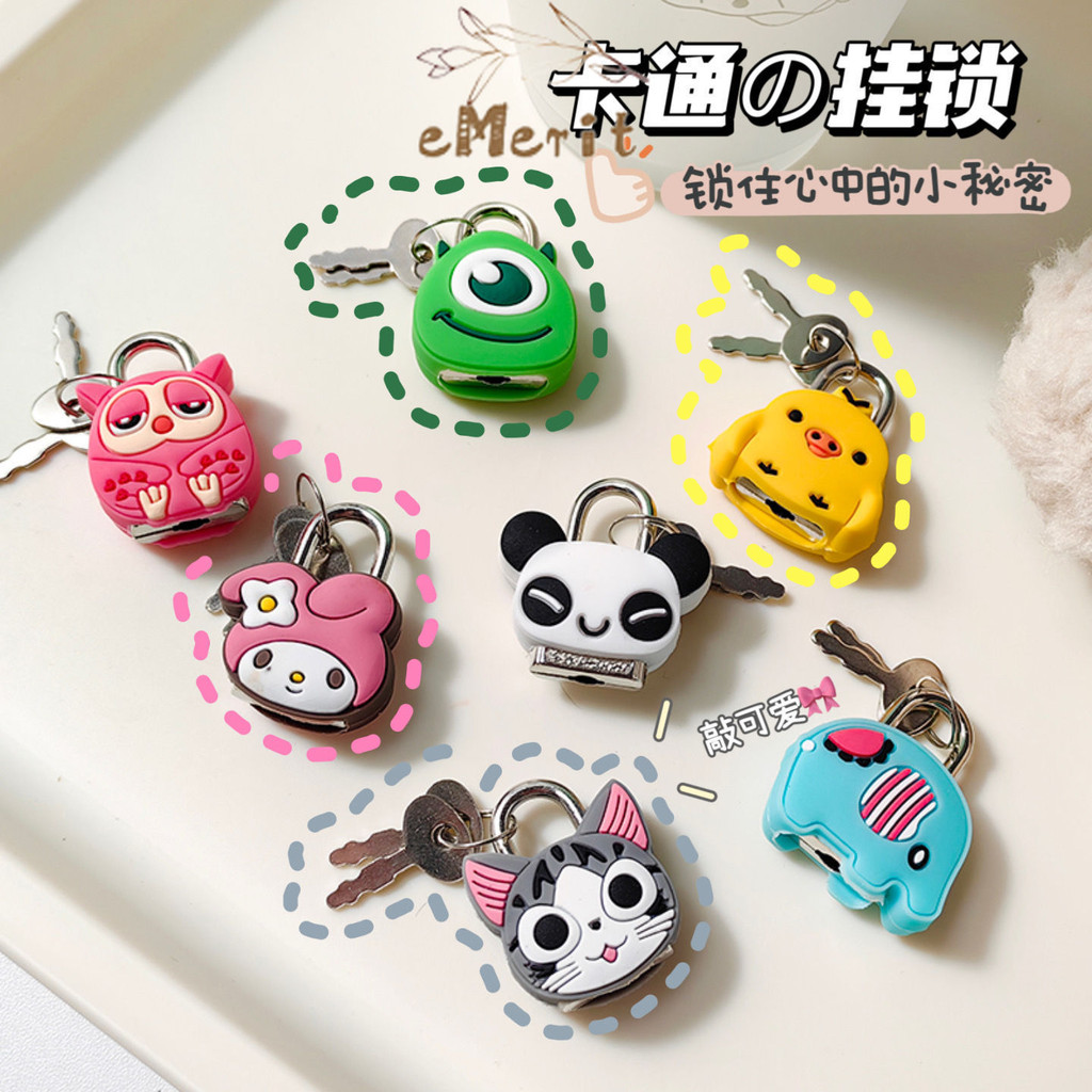 Gembok Karakter Kartun Lucu / Gembok Mini Import / Gembok Mainan