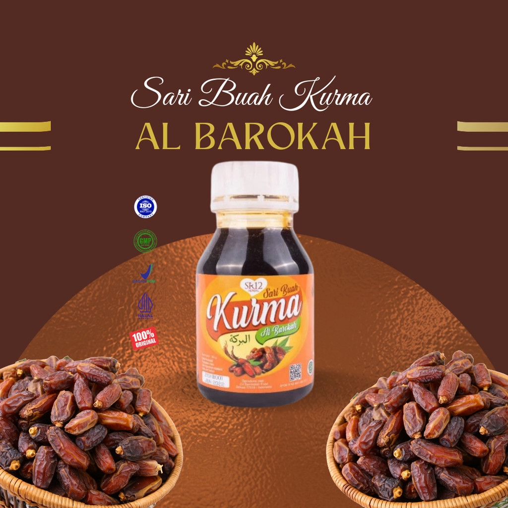

SARI BUAH KURMA AL BAROKAH SR12 / SARI KURMA ASLI / MENINGKATKAN TROMBOSIT / MENINGKATKAN STAMINA TUBUH / MENCEGAH ANEMIA