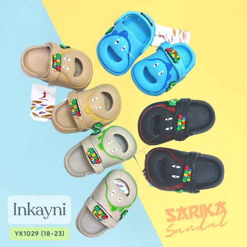 Sandal Karet Anak Cowok Kids Sandal Karakter Sandal Anak Dinosaurus Sandal Bayi Karet Sandal Anak Ka