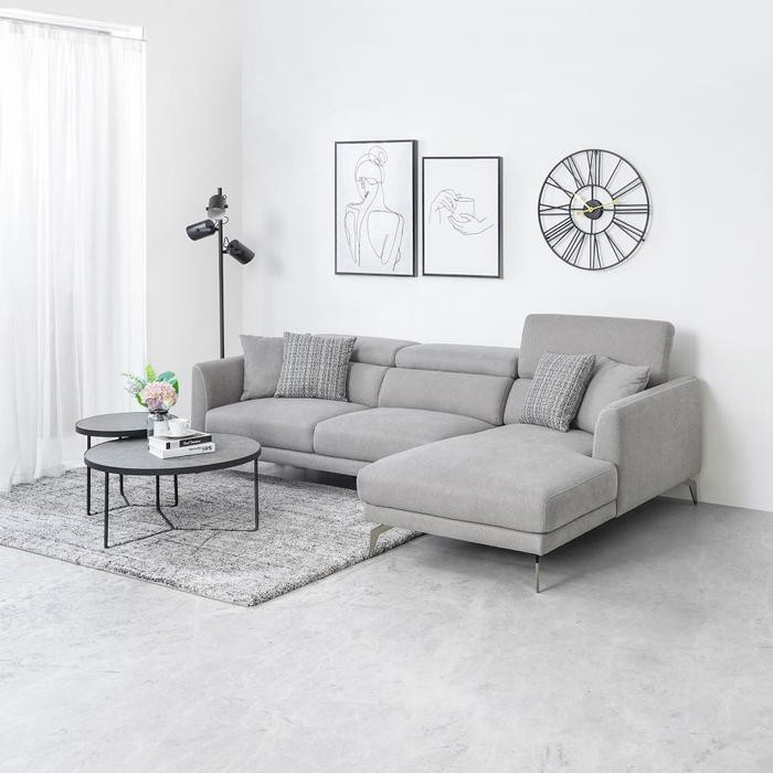 Promo Informa Meja Tamu Martian - Abu-Abu Coffee Table Meja Ruang Tamu Serbaguna Meja Sofa Bulat Fur