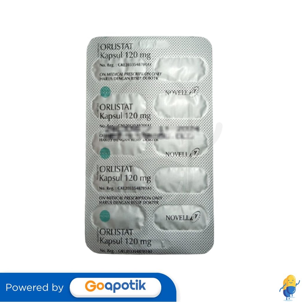 Orlistat Novell 120 Mg Blister 10 Kapsul