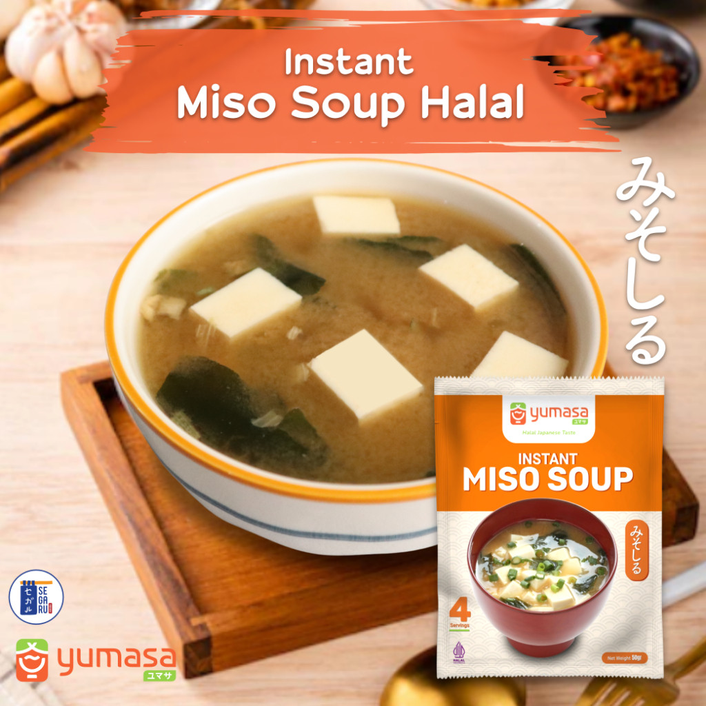 

YUMASA Japanese Miso Soup Instant | Sup Miso Jepang Halal 50gr