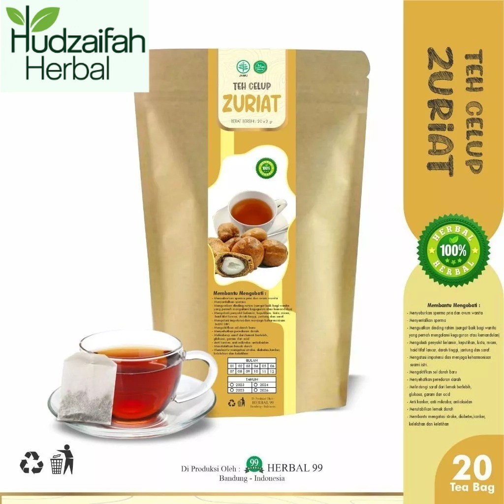 

Teh Celup Zuriat buah Zuriyat Kesuburan Pria Wanita ( Program Hamil ) 20 bags