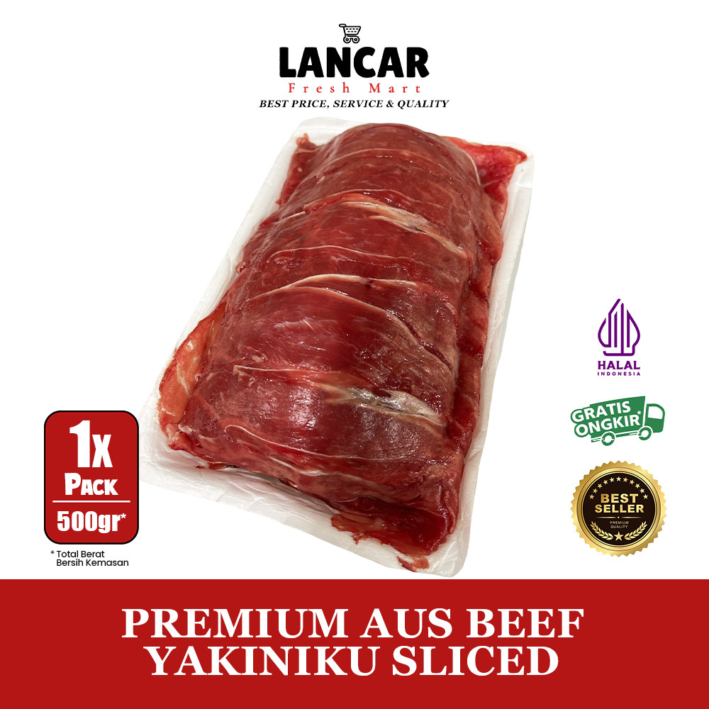 

PREMIUM AUS BEEF YAKINIKU SLICED 500GR / DAGING SAPI AUS SLICED 500GR