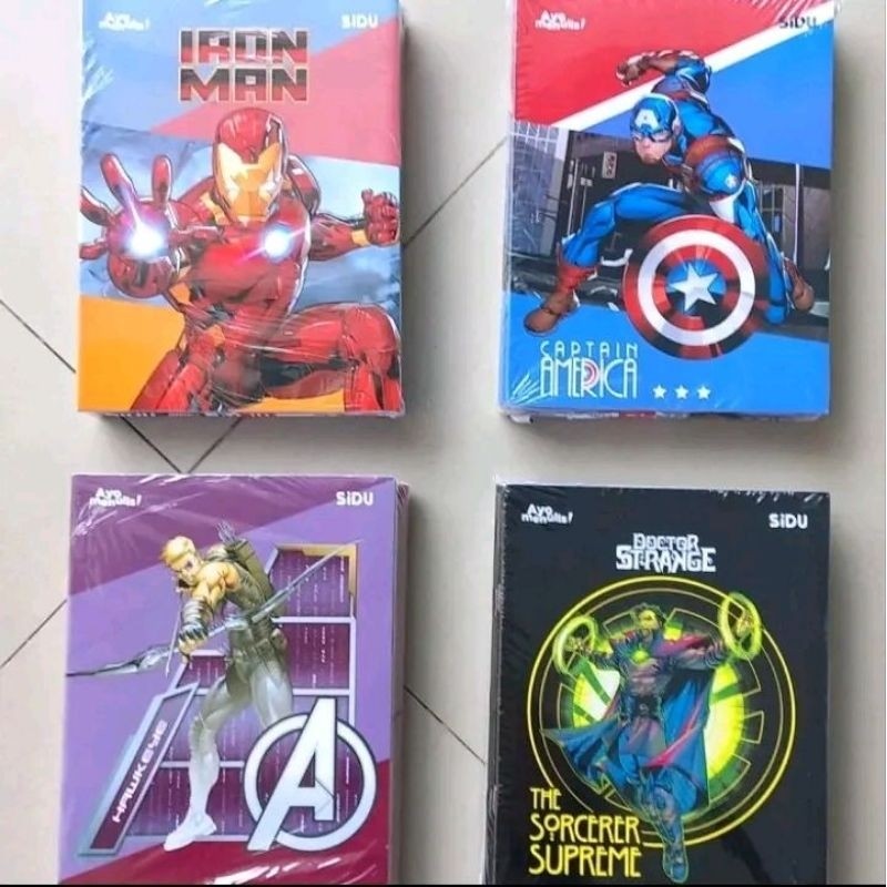 

JAMIN MURAH !!!(1 Pak isi 10 Buku) Buku Tulis Sidu 58 Lembar Edisi Marvel Gambar Karakter Cowo Kertas Paper Putih Stationery(BISA LANGSUNG ORDER)