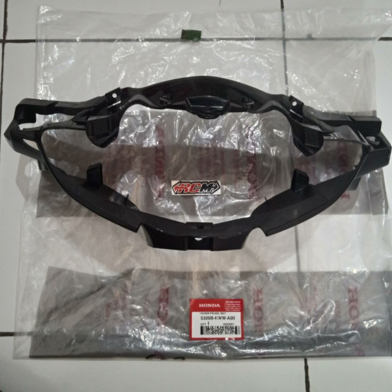 BATOK COVER LAMPU DEPAN ATAS REVO110 REVO 110 ABSOLUTE ORI ORIGINAL HONDA HGP ASLI AHM 5320B-KWW-A00