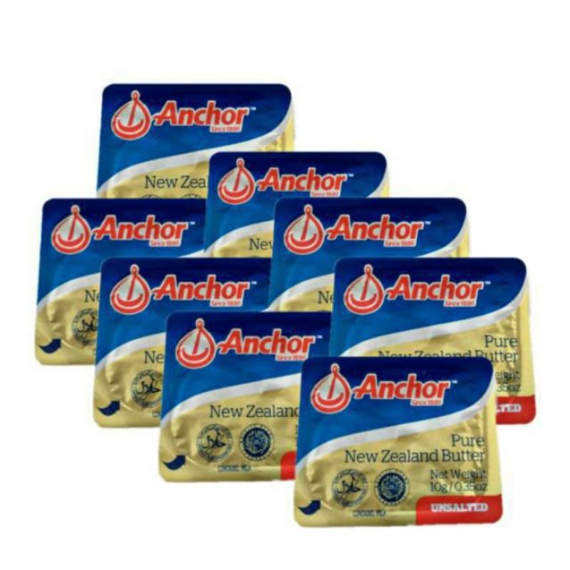 

Anchor Unsalted Butter 7 gr x isi 8 Pcs / Unsalted Butter Mini MPASI Bayi ( harga untuk 8pcs )