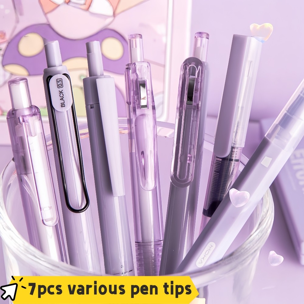 

Set Pulpen Gel 7PCS-Warna Dopamin+4 Jenis Mata Pensil-untuk Kantor/Sekolah COD