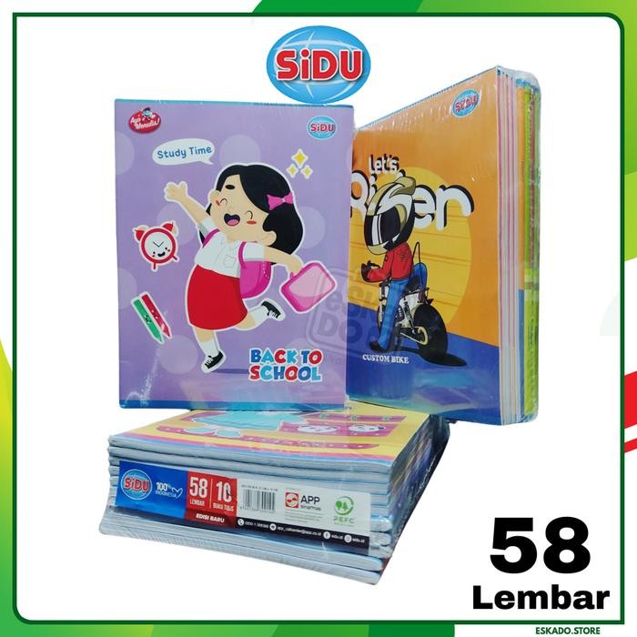 

READY Buku Tulis SIDU 58 / Sinar Dunia 58 Lembar SIAP KIRIM