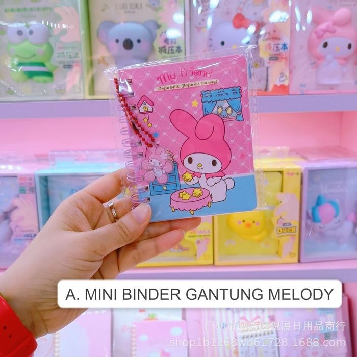 

READY HS- MINI BINDER BOOK | BUKU DIARY | DIARY MINI CINNAMOROLL | BUKU MINI - MBG-MELODY SIAP KIRIM