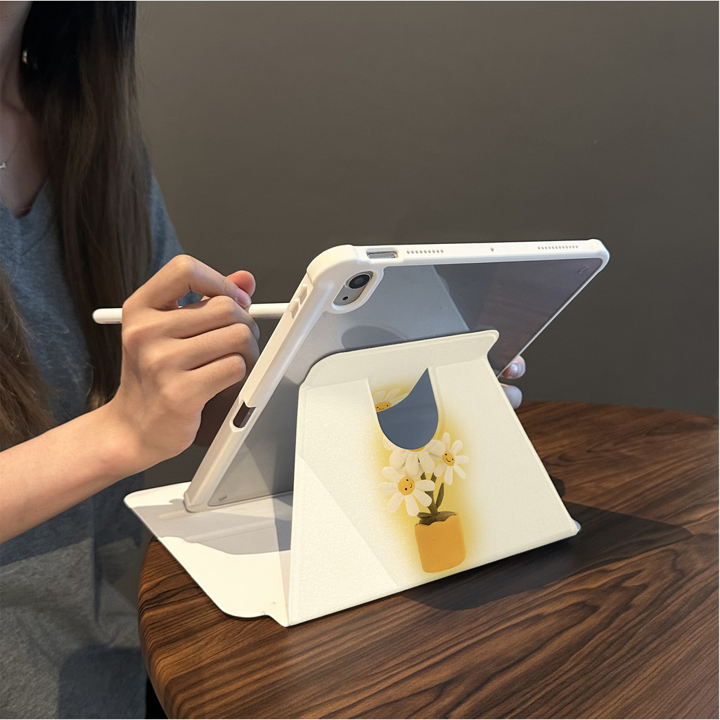 Cocok untuk ipad gen 10 tablet case pelindung lucu ipad air 5 rotasi ipad pro 11 inci 360° 10.9 inci