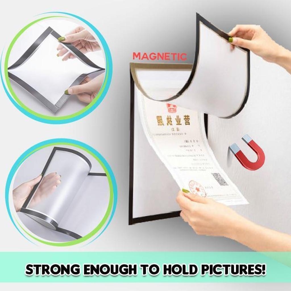 

Frame Poster Magnetic / Bingkai File Frame / Tempat Poster Tempel / Tempat Brosur Tempel / Sign Holder Document A1 A2CO