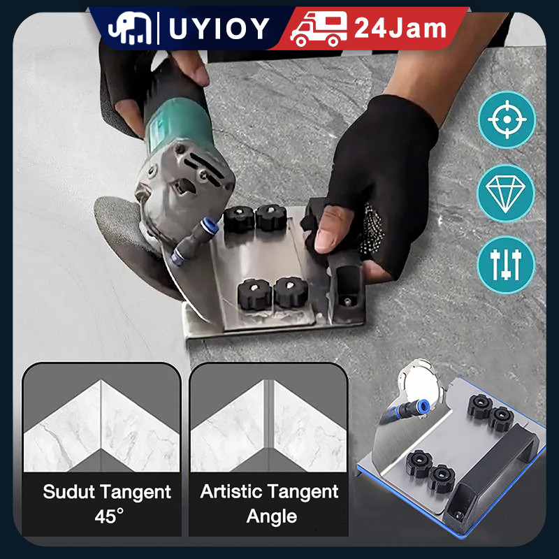 Dudukan Penggiling Sudut 45° Braket Sudut Kemiringan untuk Penggiling untuk Pemotongan Granit & Kera