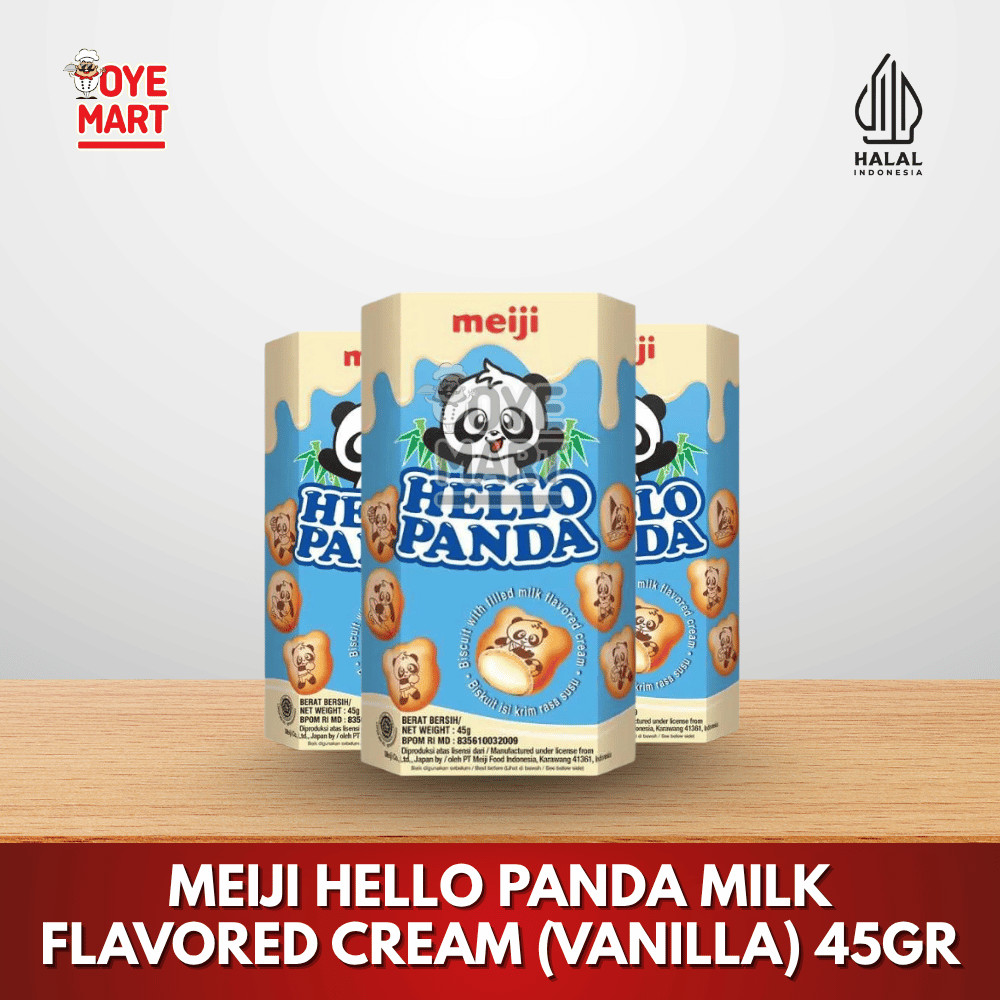 

MEIJI HELLO PANDA MILK FLAVORED CREAM(VANILLA) 45GR