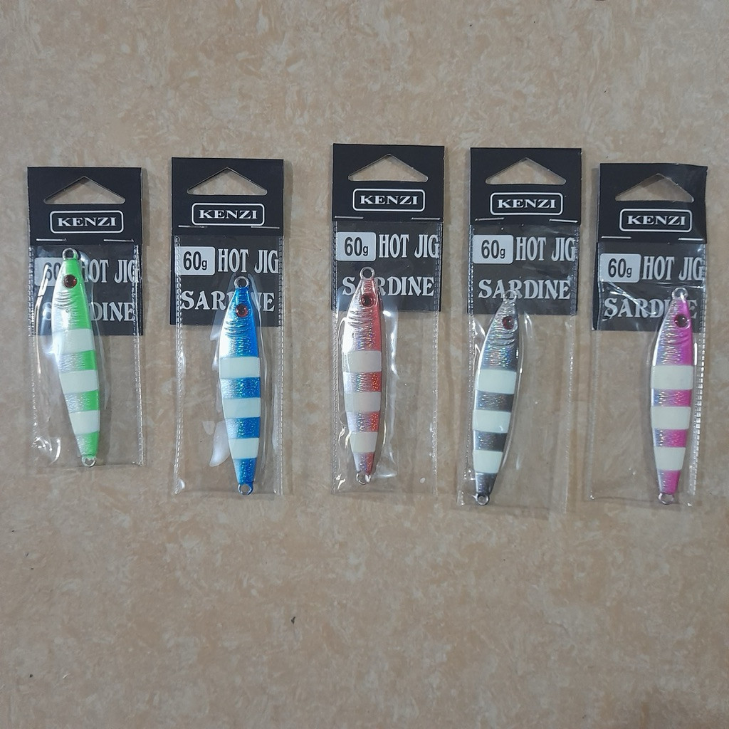 Metal Jig 60 gram GID Kenzi Sardine Umpan Pancing