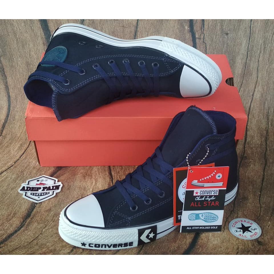 SEPATU CONVERSE ALL STAR HIGH NAVY MOTIF 2