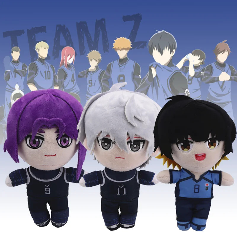 Boneka Plush Game Blue Lock Isagi Yoichi Seishiro Nagi Reo Bantal Lembut Lucu Cosplay Anime Kartun H