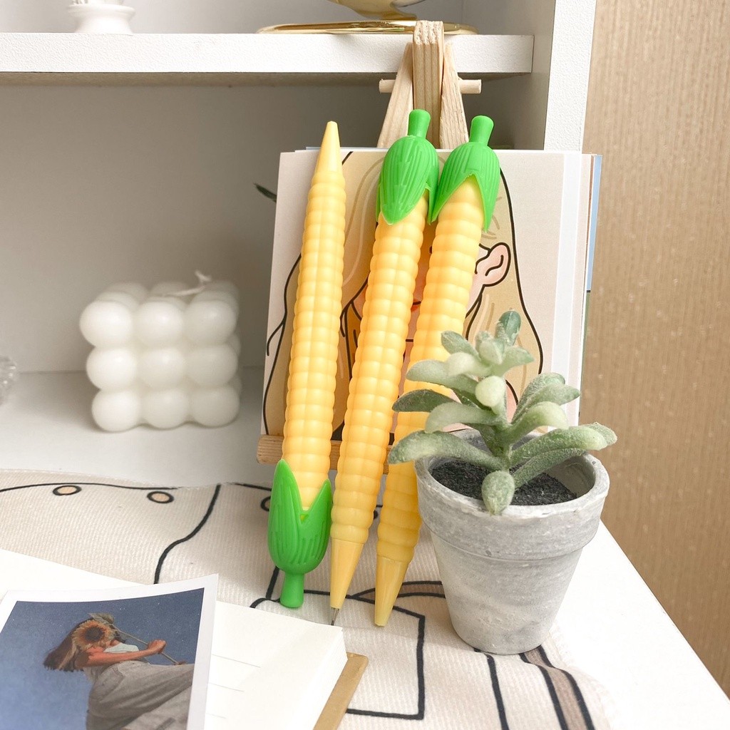

READY PENSIL CETEK / MEKANIK UNIK BENTUK JAGUNG CORN ALAT TULIS LUCU READY GROSIR COD