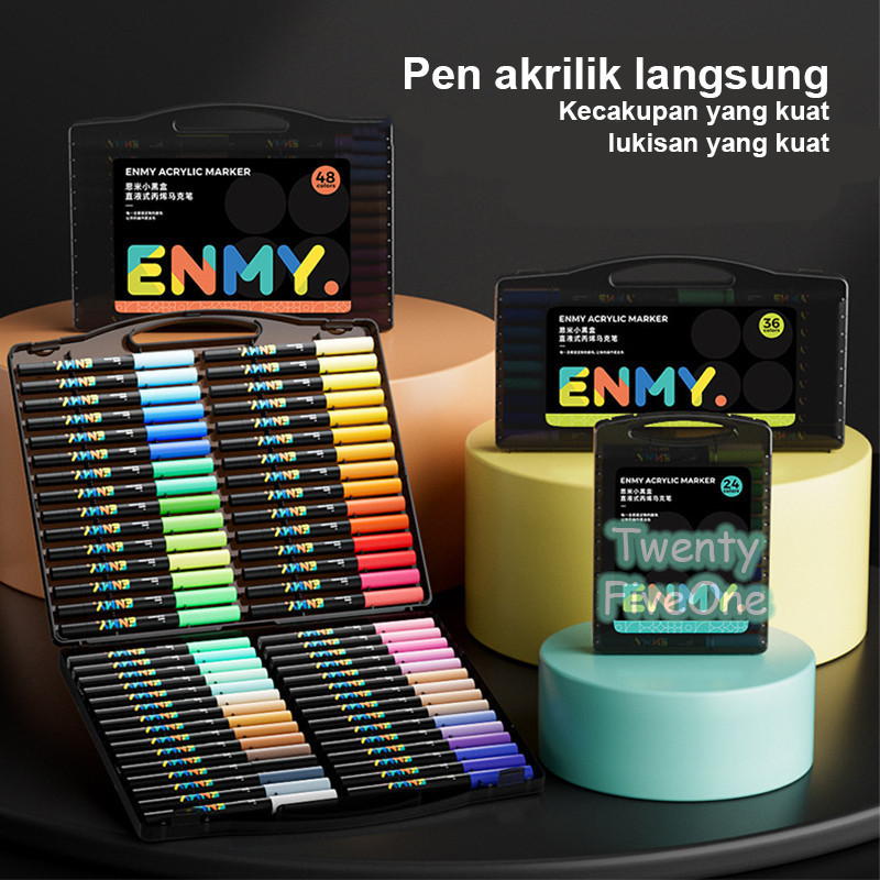 

New Akrilik Pen Langsung Cairan Kotak Hitam Kecil Anak-anak Lukisan Mahasiswa Dedicated WaterproofPremium