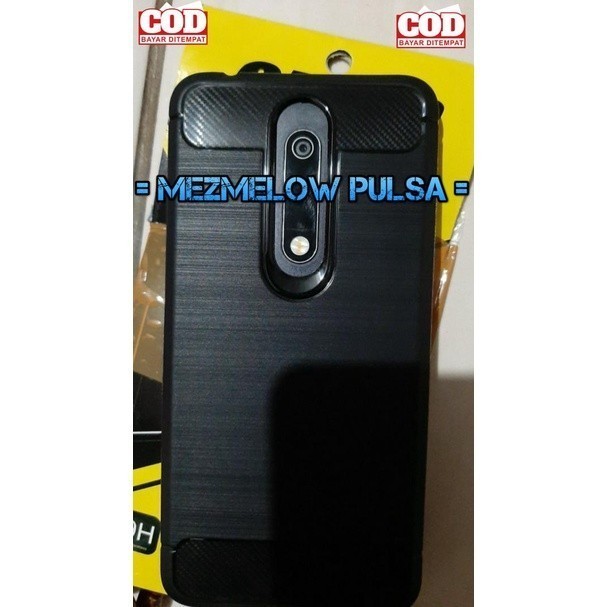 Softcase Soft Case NOKIA 5.1 PLUS / NOKIA X5 / TPU Fiber Carbon Case Silikon