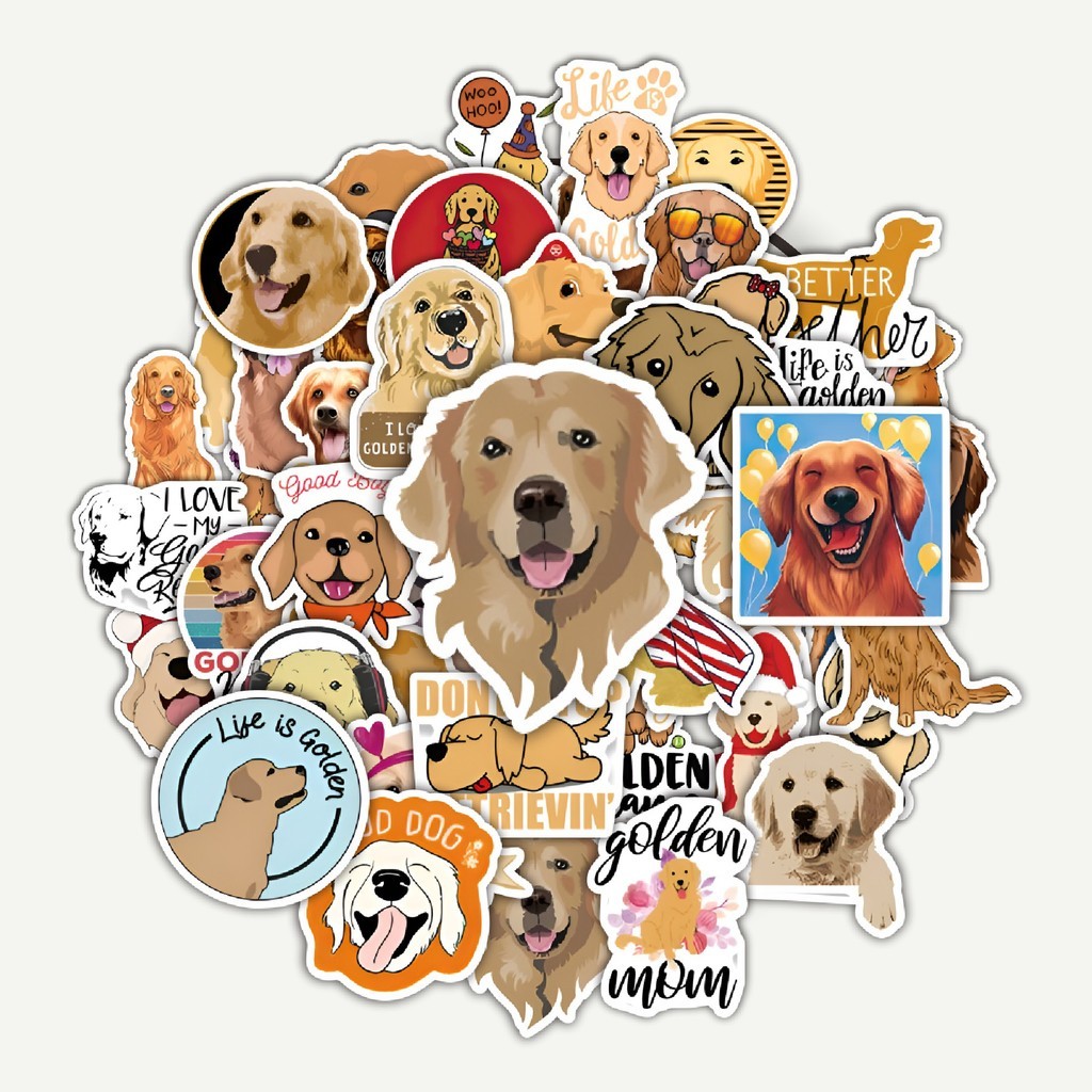 

Sticker Pack Stiker Golden Dog [anjing emas] | Sticker TUMBLR | Stiker LAPTOP KOPER HELM