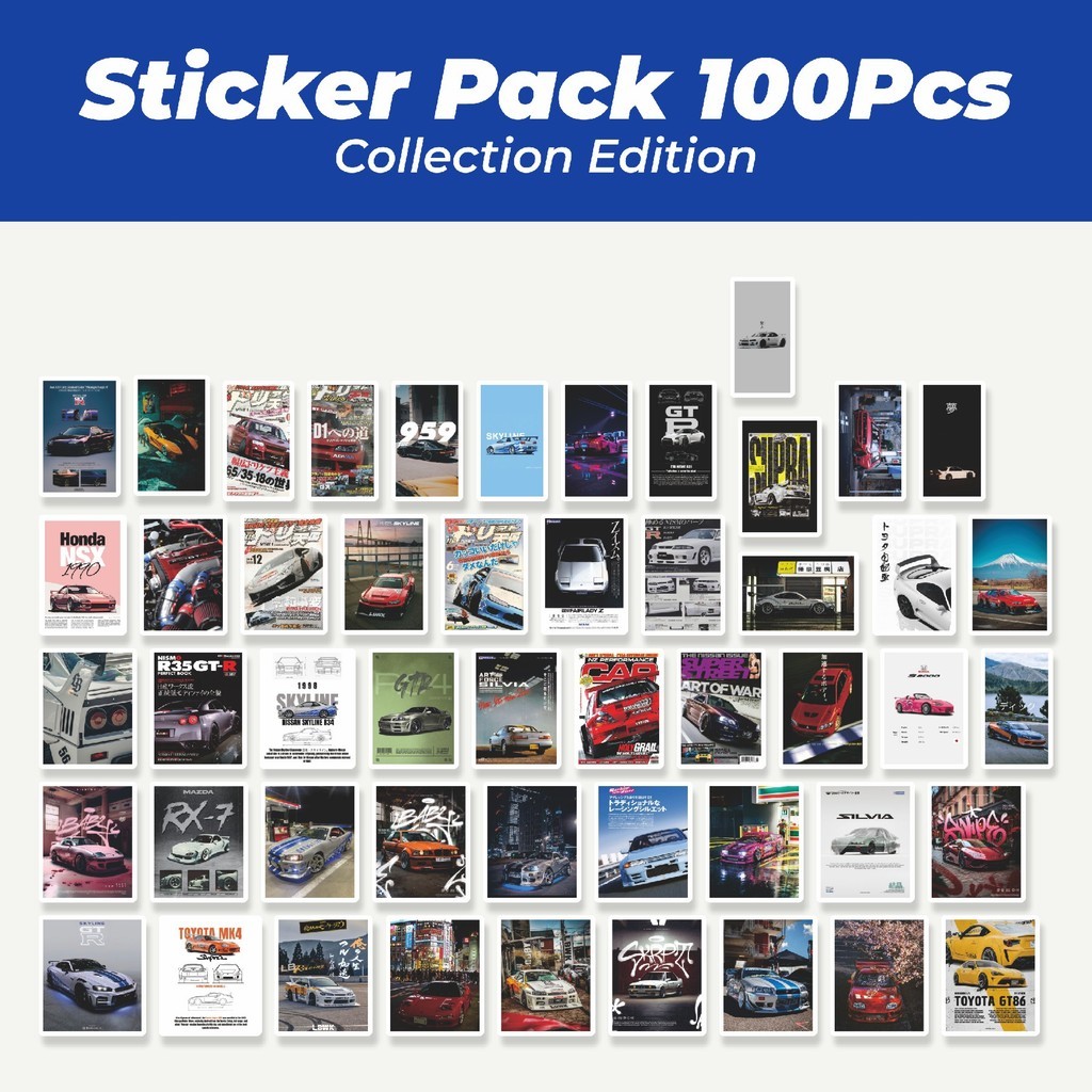 

Hot Stiker Poster Mobil Lucu Anti Air Stikers Berperekat Waterproof Sticker Decal Buat Motor Helm Buku Journal Koper Casing HP Laptop Botol Minum