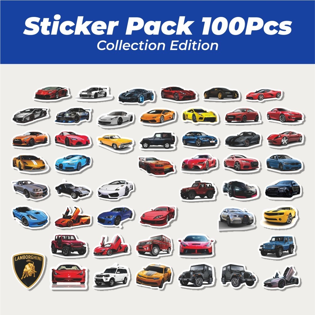 

Hot Stiker Car Sport/Mobil Balap Lucu Anti Air Stikers Berperekat Waterproof Sticker Decal Buat Motor Helm Buku Journal Koper Casing HP Laptop Botol Minum